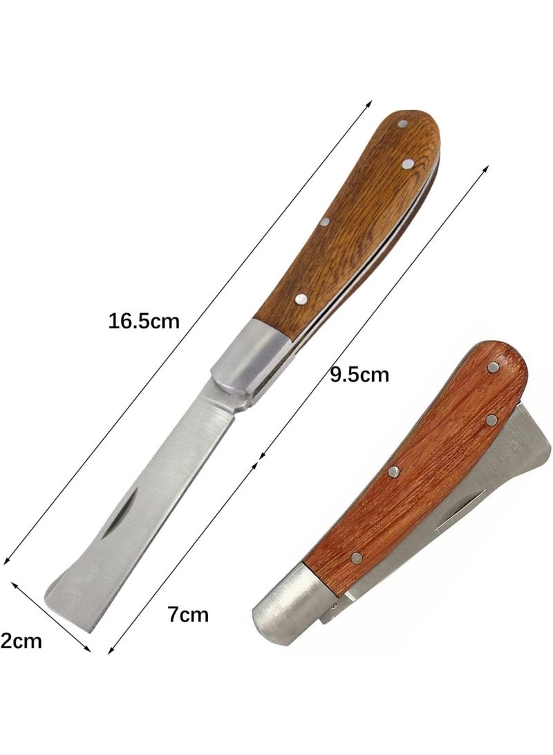 Garden  Pocket Knife, Folding Pocket Knife, Garden Knife, Multi Cutting Tool, Sharp Grafting Knife, Garden Knife, Outdoor Garden Knife, Knife Made of Stainless Steel for Harvesting, Garden Knife for - Image 2